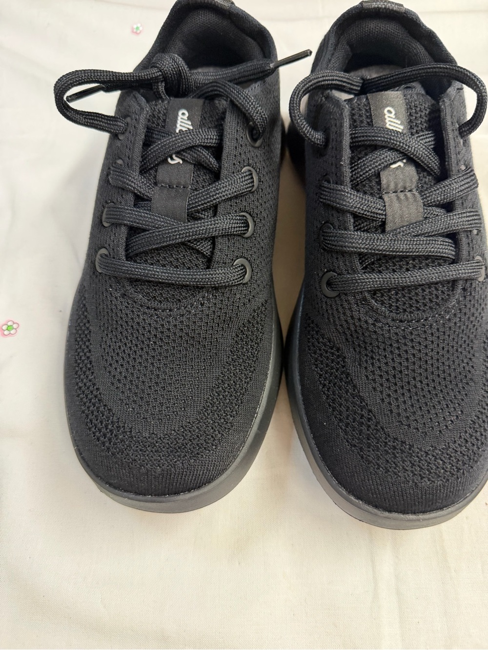 Black Men's Knit Athletic Sneakers